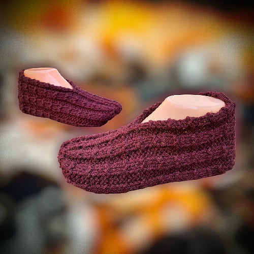 Easy to Knit Slippers Knitting Pattern - PDF Tutorial - English Only