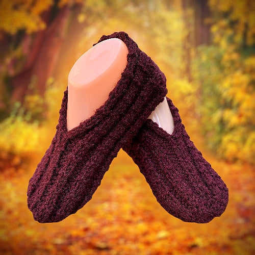 Easy to Knit Slippers Knitting Pattern - PDF Tutorial - English Only