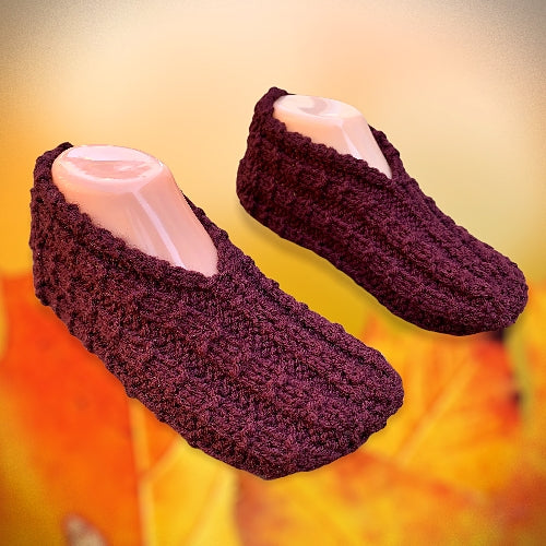 Easy to Knit Slippers Knitting Pattern - PDF Tutorial - English Only