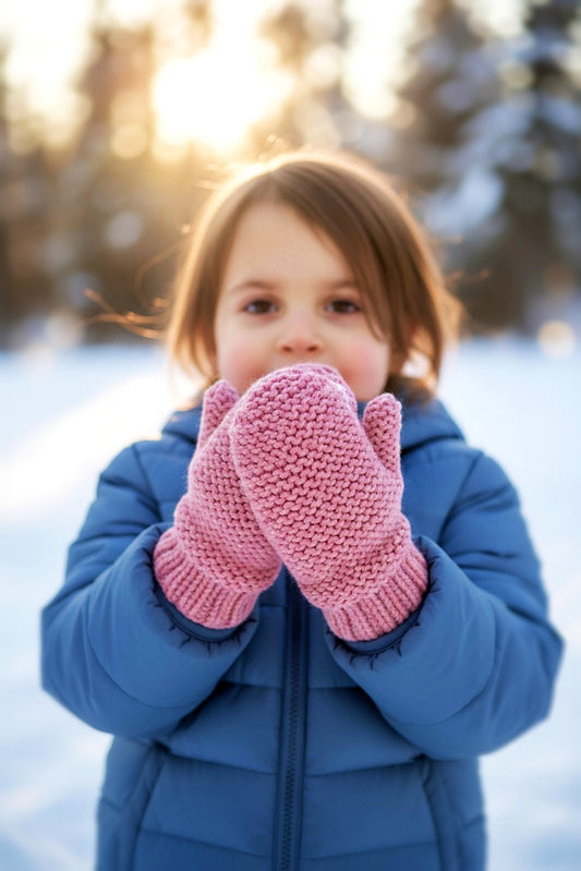 Easy Knit Mittens Pattern – Sizes for Children, Teens, and Adults – Flat-Knit PDF Download