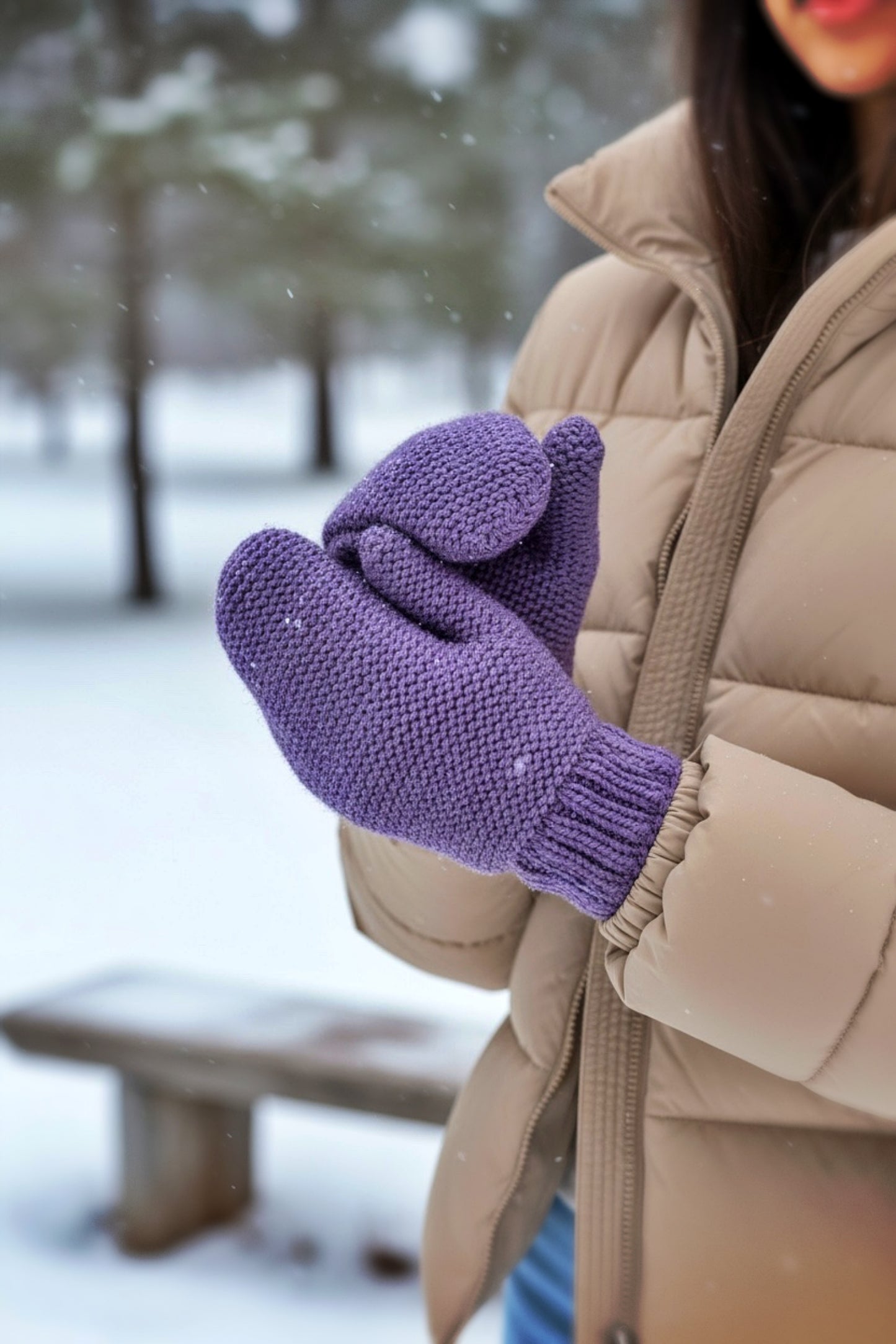 Easy Knit Mittens Pattern – Sizes for Children, Teens, and Adults – Flat-Knit PDF Download