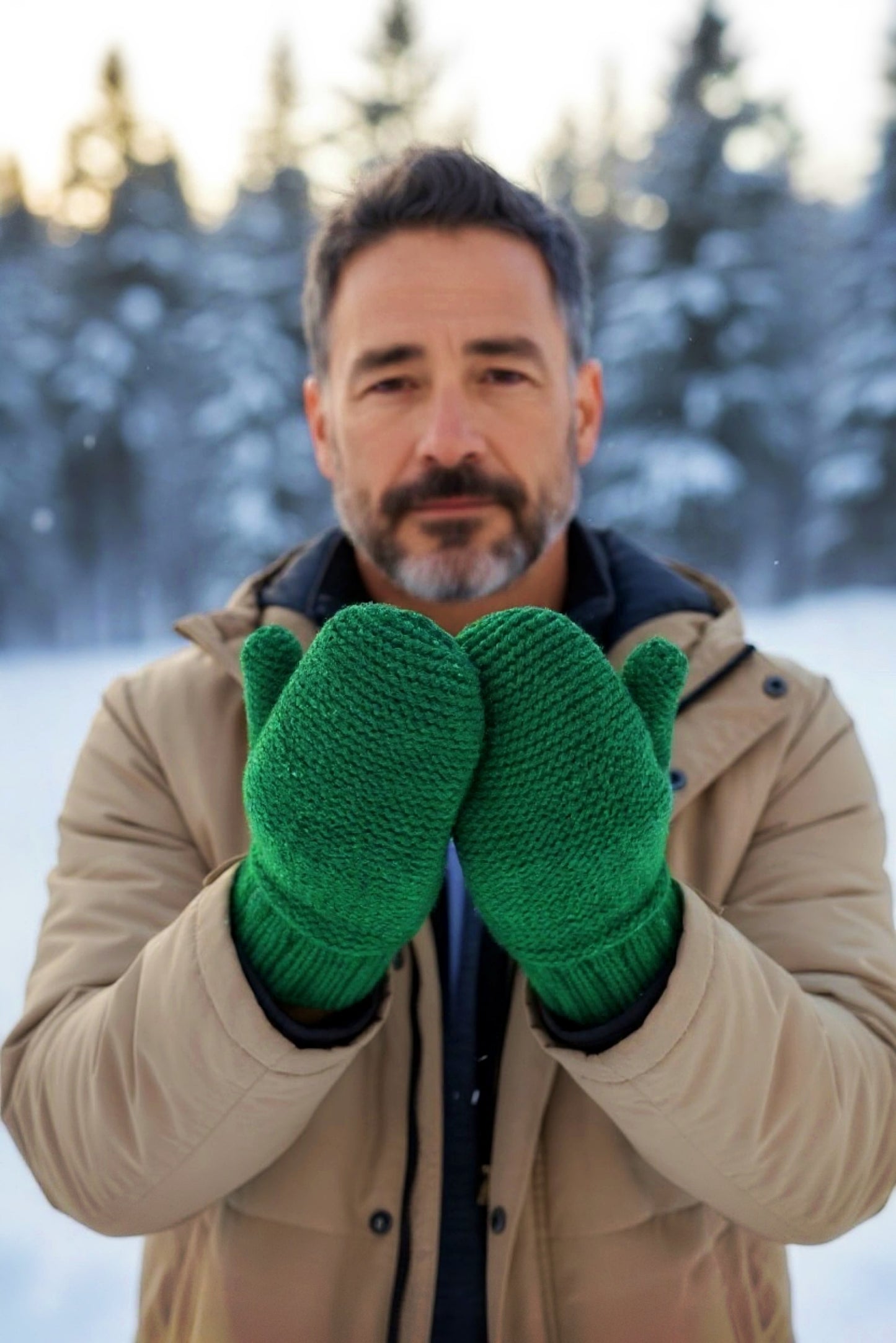 Easy Knit Mittens Pattern – Sizes for Children, Teens, and Adults – Flat-Knit PDF Download