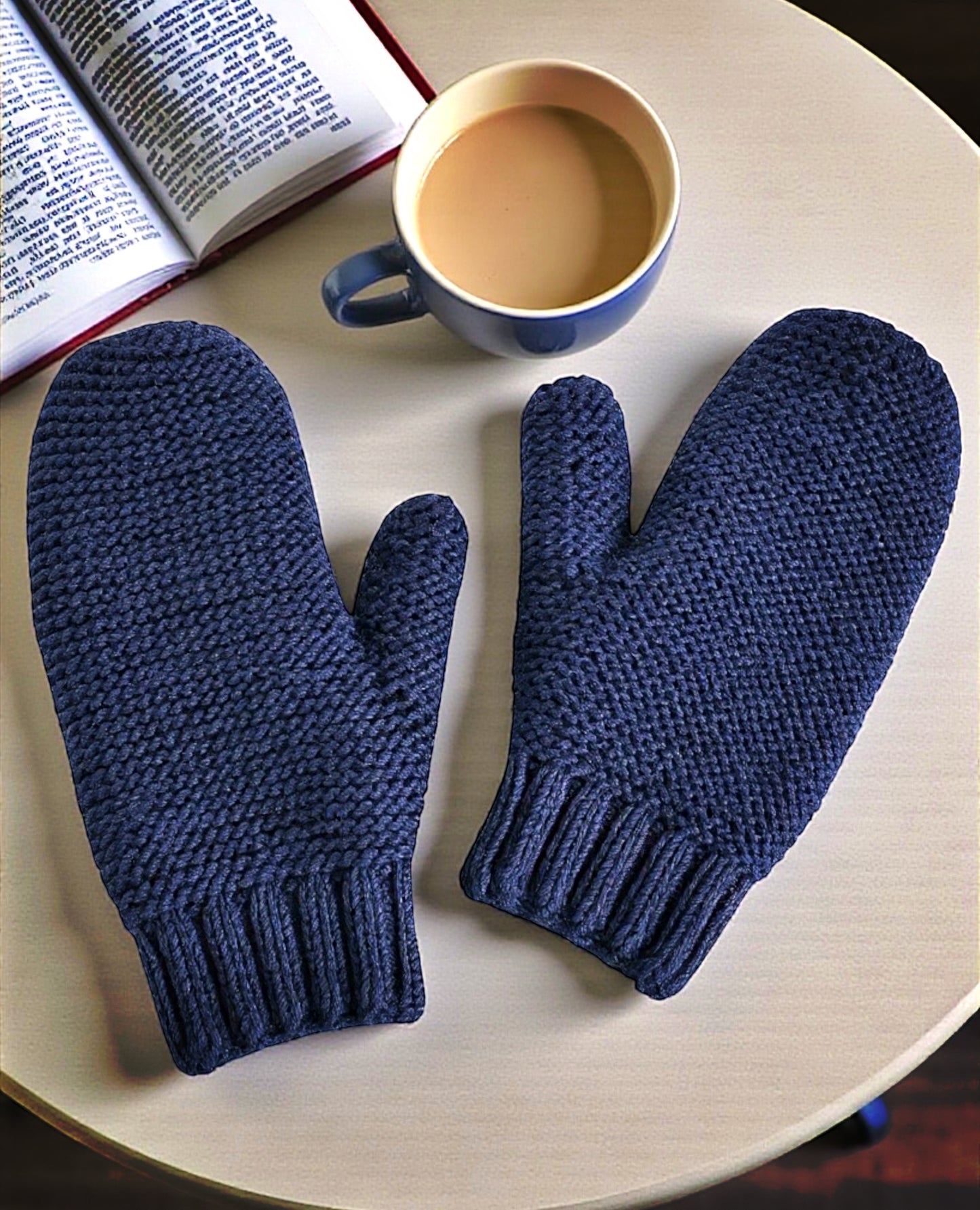 Easy Knit Mittens Pattern – Sizes for Children, Teens, and Adults – Flat-Knit PDF Download