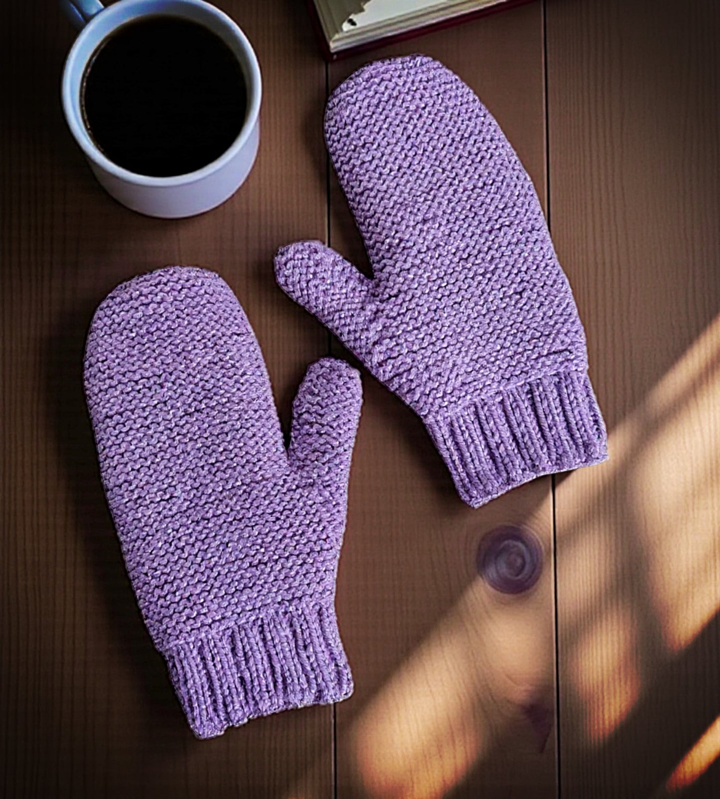 Easy Knit Mittens Pattern – Sizes for Children, Teens, and Adults – Flat-Knit PDF Download