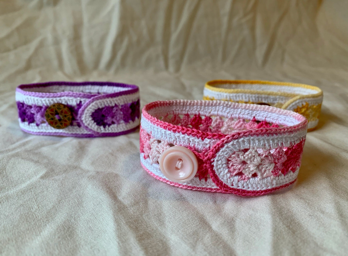 Crochet Pattern - How to Crochet a Beautiful Bracelet How to Crochet Jewelry Fans Bracelet - English Only
