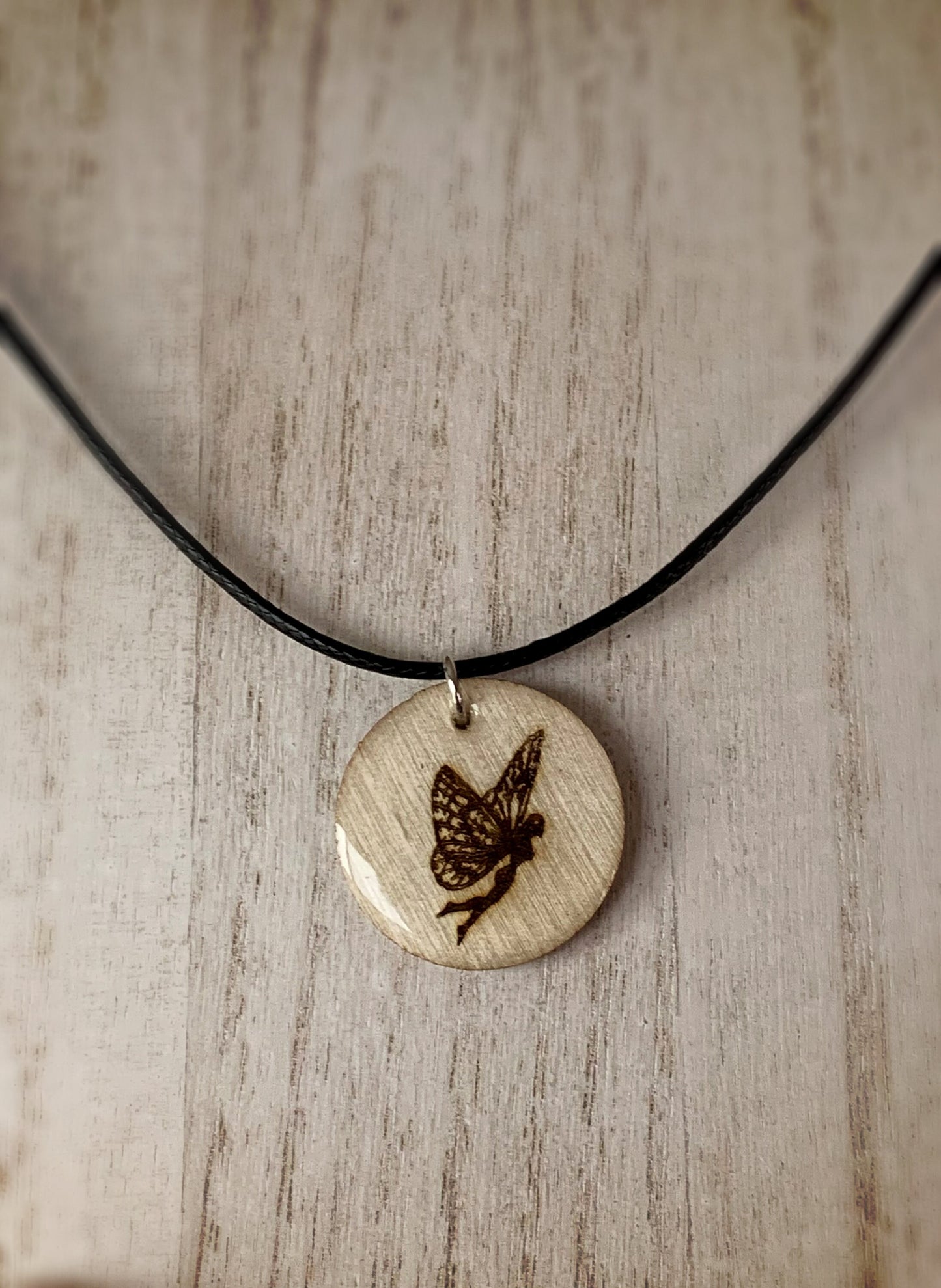 Fairy Pendant Necklace – Flying Fairy Silhouette Jewelry – Perfect Gift for Fairy Lovers & Fae Folk
