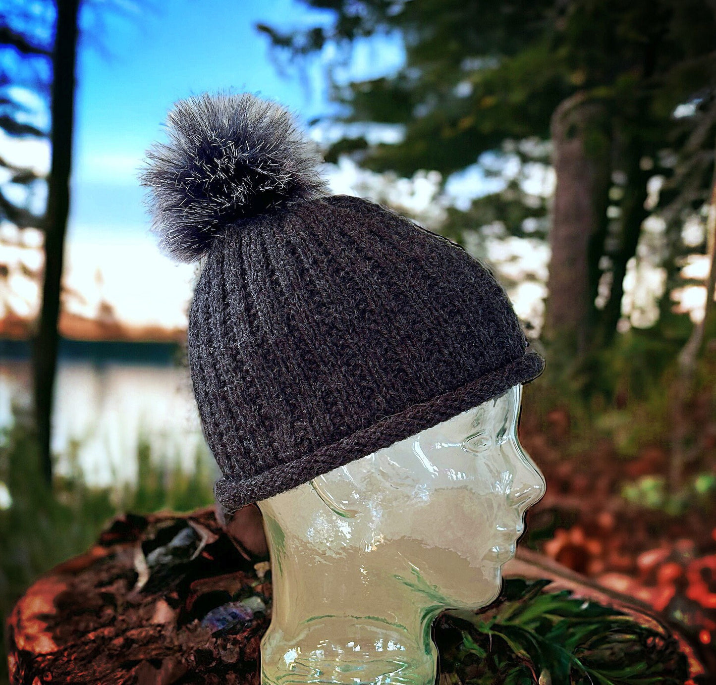 Knitting Pattern - Beanie or Toque - Winter Hat Knit Flat on Straight Needles, Easy to Knit Beanie, Simple Toque Pattern - English Only