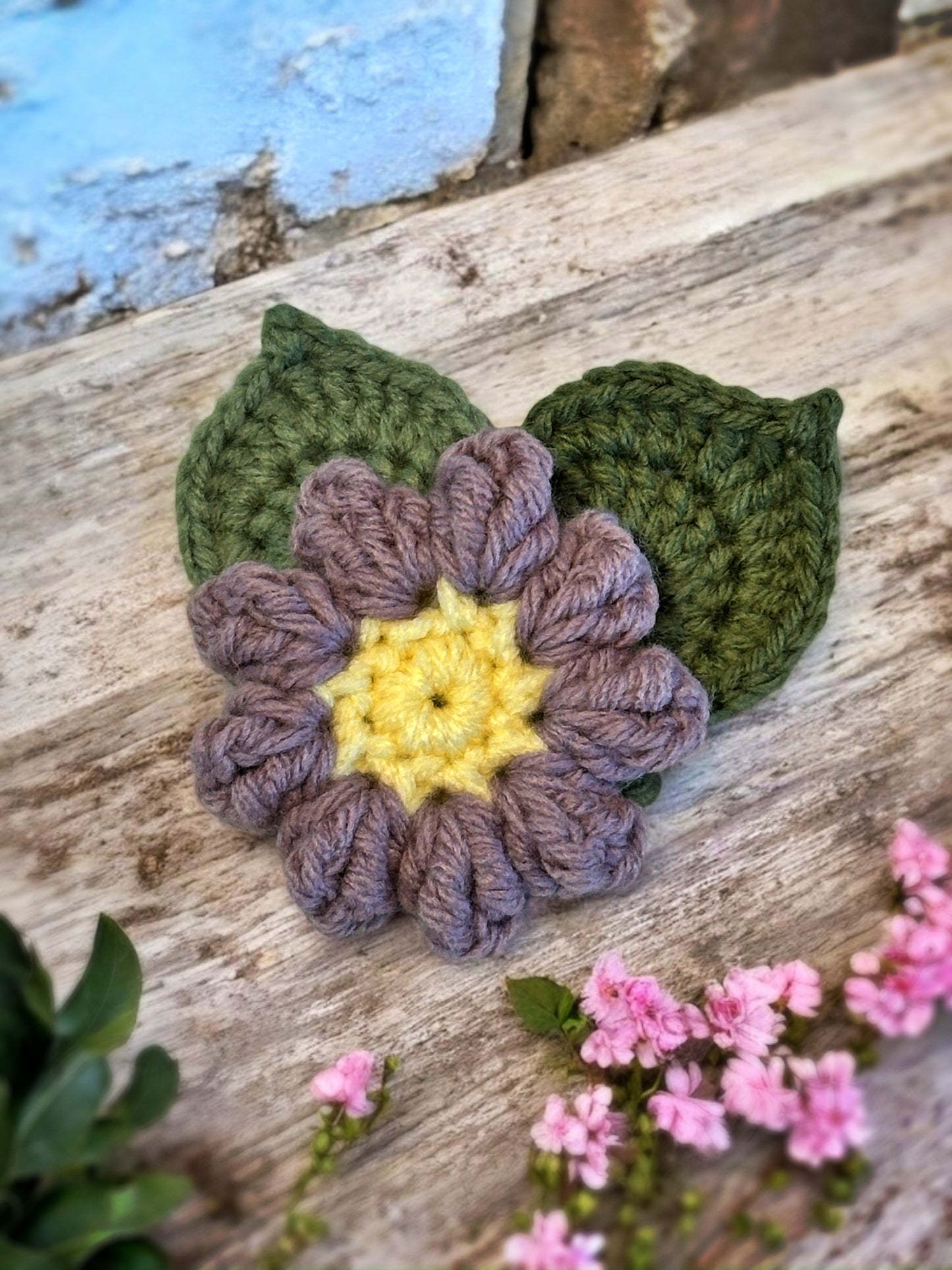 Stash-Busting Crochet Jar and Lid with Flowers and Leaves | Crochet Pattern PDF