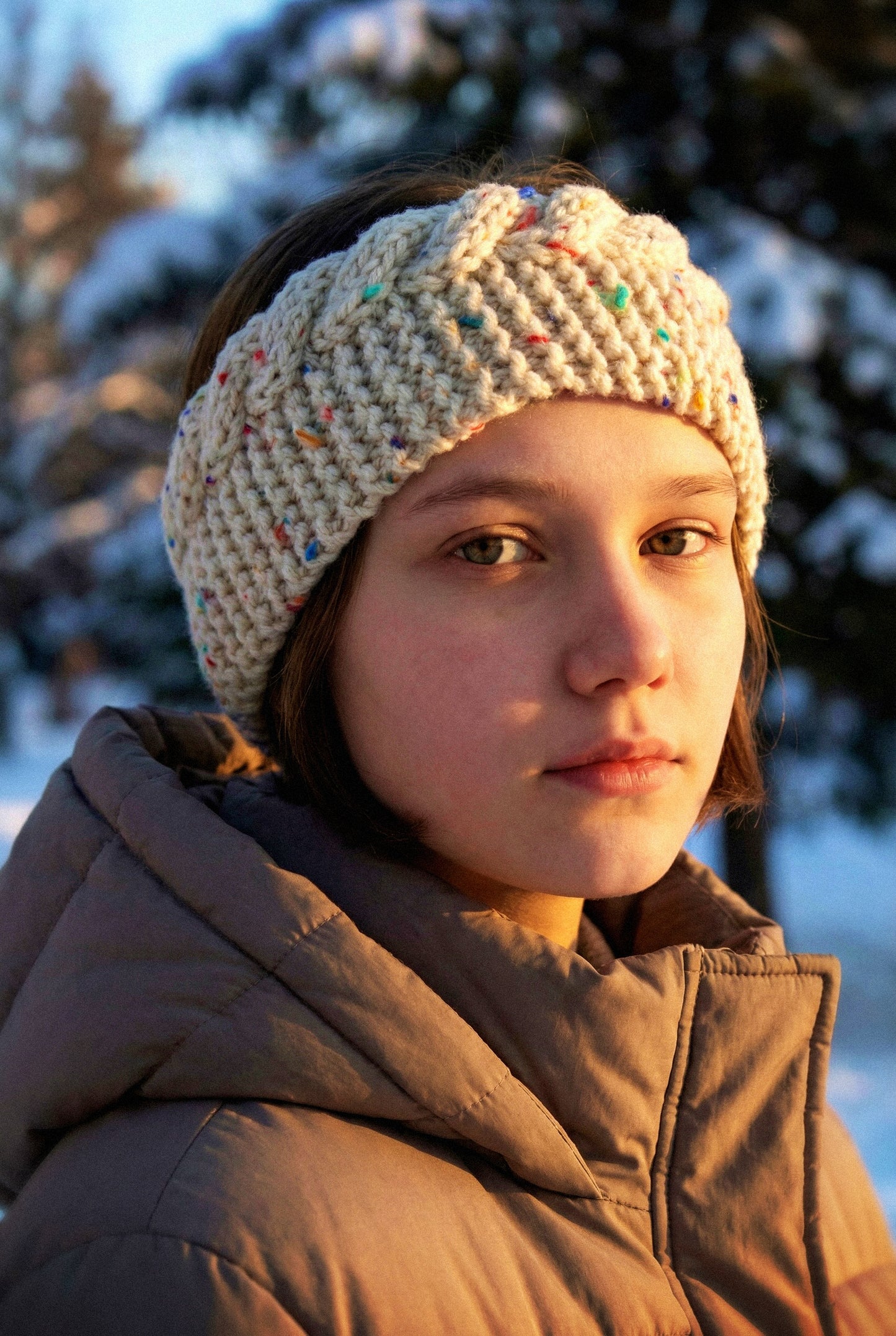 Quick Knit Winter Headbands (2 patterns in 1) – Flat Knit Pattern for Straight Needles - PDF Download