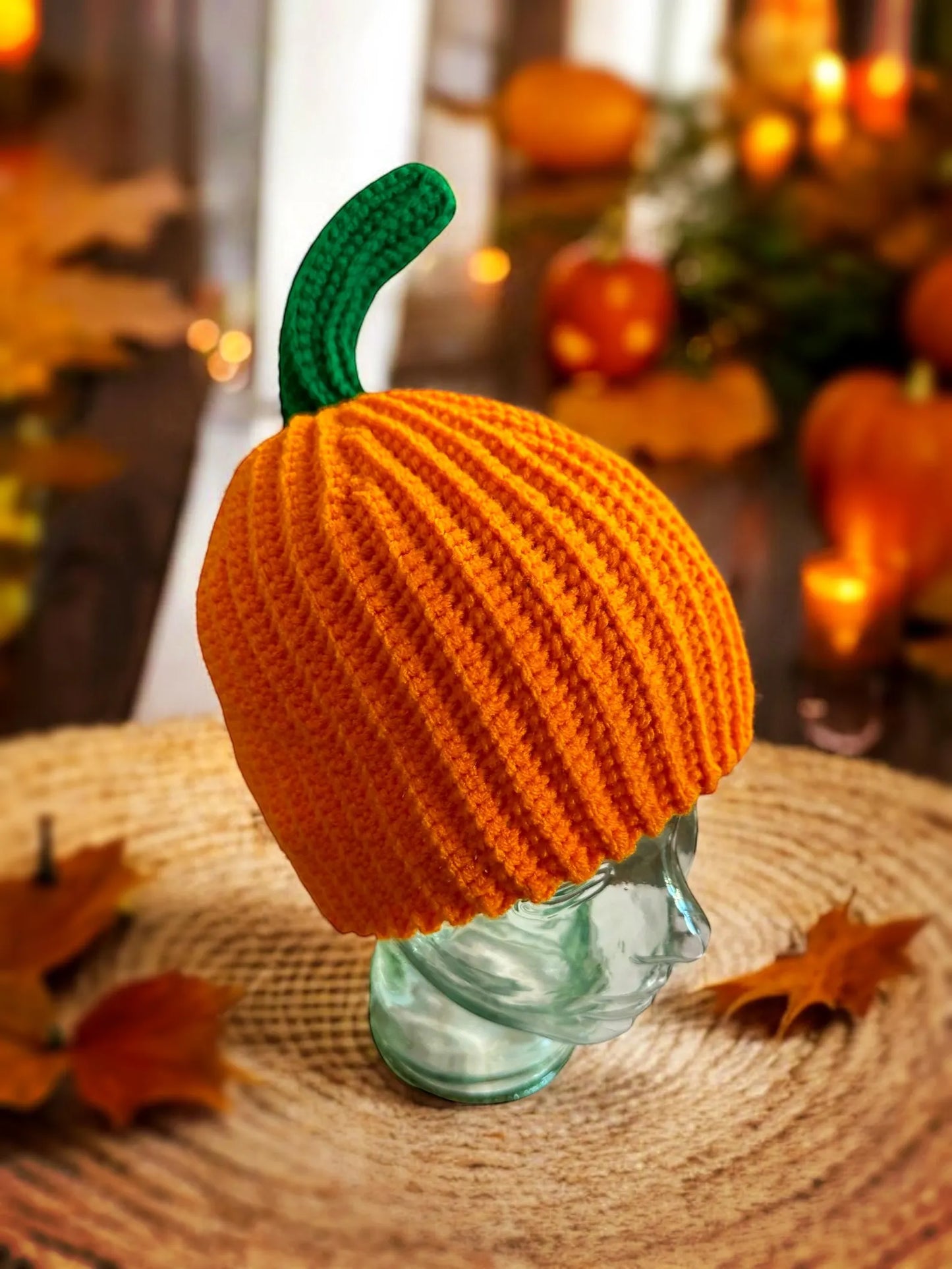 Crochet Pumpkin Hat Pattern | Easy Adult Pumpkin Beanie