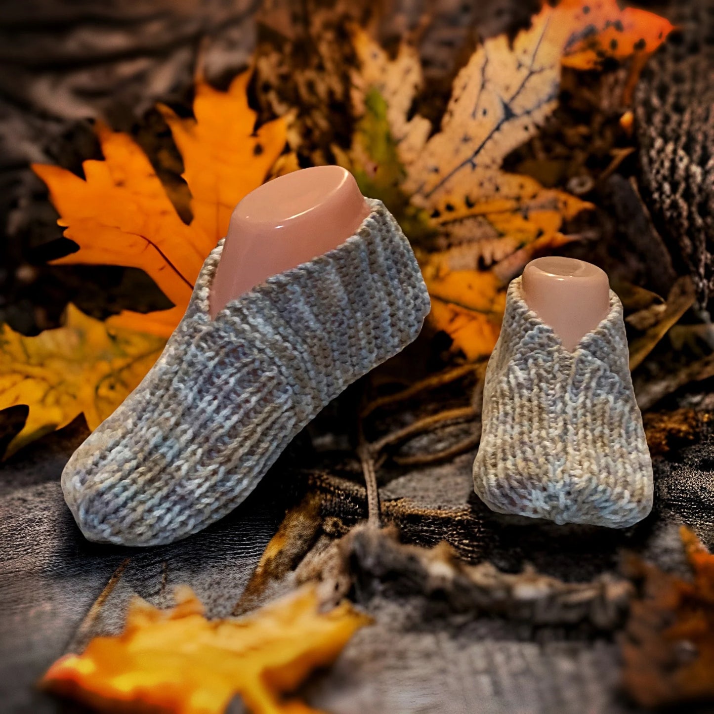 Knitting Pattern - How to Knit Adult Bootie Slippers Pattern with Full Step-by-Step How-to Video - Easy Knit Slipper Pattern - English Only