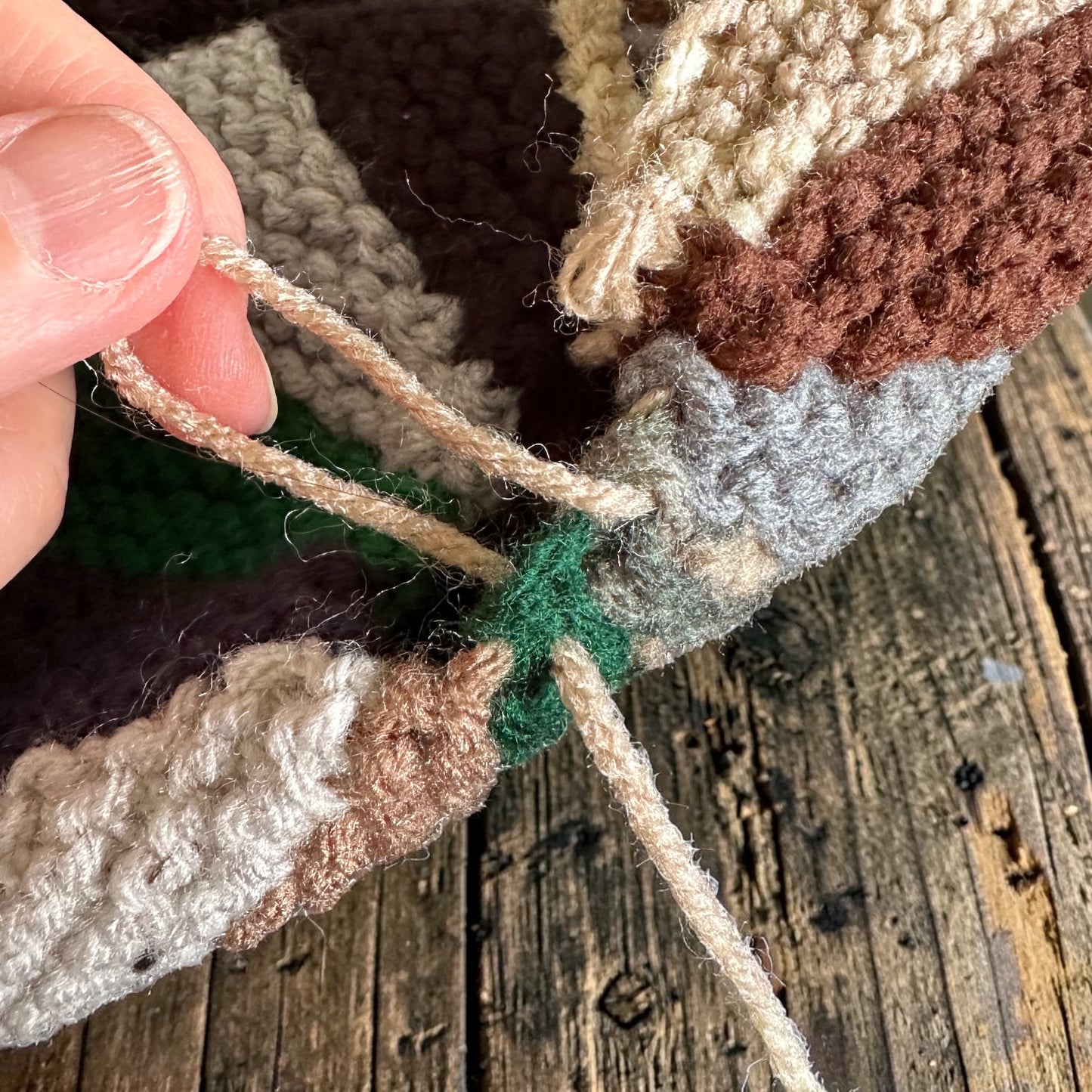 Easy Scrap Yarn Bobble Beanie Knitting Pattern PDF | Knit Flat Winter Hat for Children & Adults