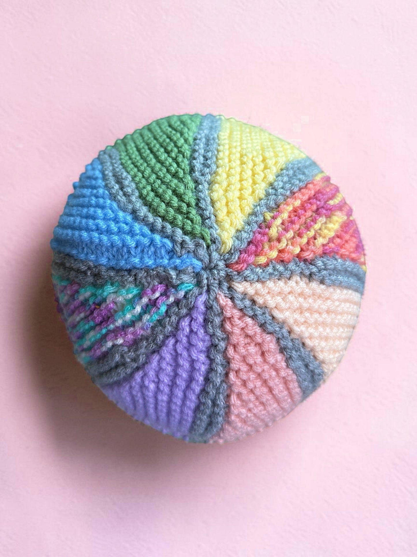 Easy Scrap Yarn Beanie & Scarf Knitting Pattern PDF | Knit Flat Adult Hat & Scarf